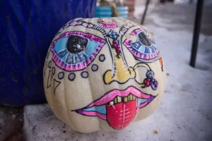 Day 9: Day of the Dead Pumpkin